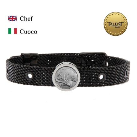 Unisex Bracelet Chef Talent Jewels TJA-3-05-03-2-235 Black 2