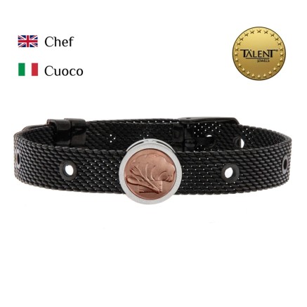 Unisex Bracelet Chef Talent Jewels TJA-3-05-02-2-235 Black 2