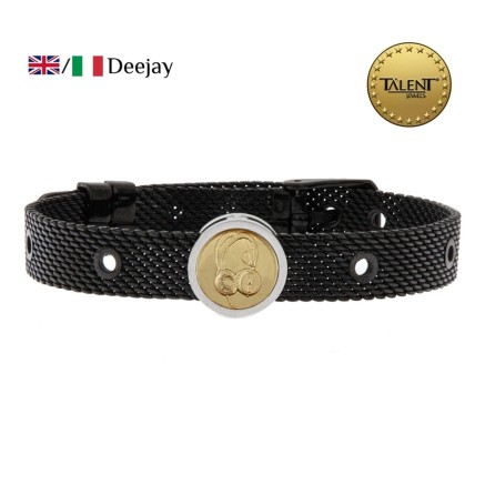 Unisex-Armreif Deejay Talent Jewels TJA-4-05-01-2-235 Schwarz 2