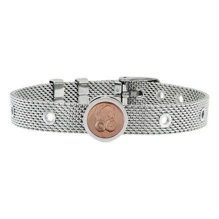 Unisex-Armreif Deejay Talent Jewels TJA-4-05-02-1-235 Silberfarben