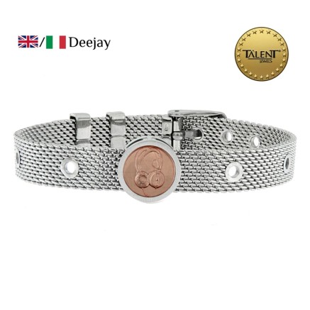 Unisex-Armreif Deejay Talent Jewels TJA-4-05-02-1-235 Silberfarben 2