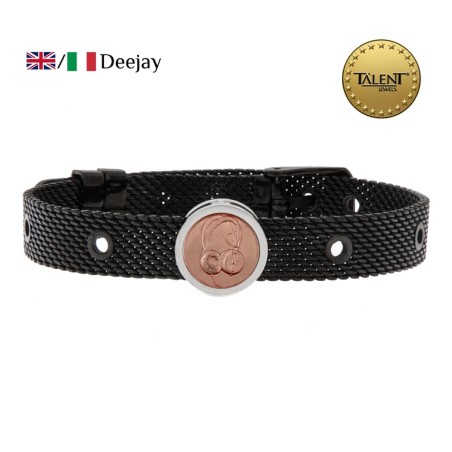Bracciale Unisex Deejay Talent Jewels TJA-4-05-02-2-235 Nero