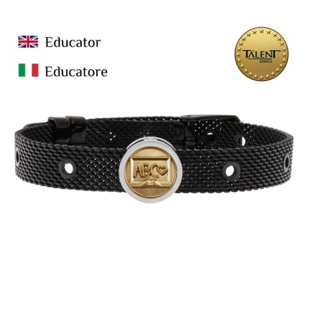 Unisex-Armreif Educator Talent Jewels TJA-2-06-01-2-235 Schwarz