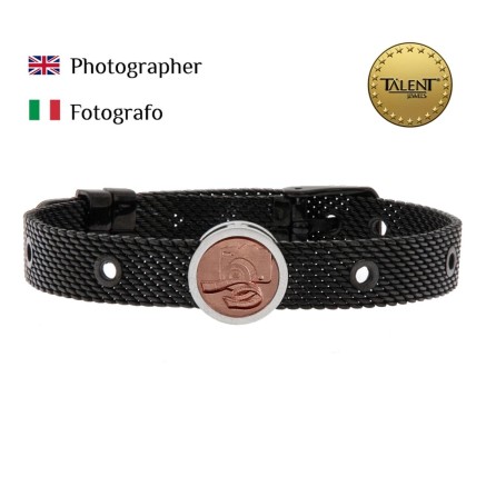 Unisex-Armreif Photographer Talent Jewels TJA-3-07-02-2-235 Schwarz 2