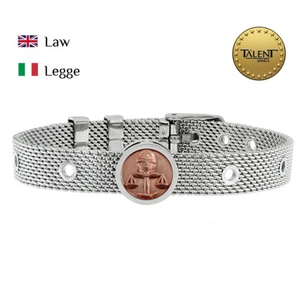 Bracciale Unisex Law Talent Jewels TJA-2-05-02-1-235 Argentato 2