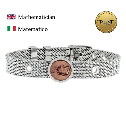 Unisex-Armreif Mathematician Talent Jewels TJA-2-02-02-1-235 Silberfar 2
