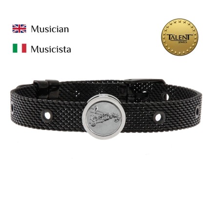 Unisex-Armreif Musician Talent Jewels TJA-4-11-03-2-235 Schwarz 2