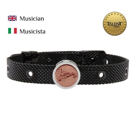 Unisex-Armreif Musician Talent Jewels TJA-4-11-02-2-235 Schwarz 2