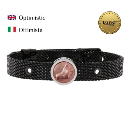 Bracelet Unisexe Optimistic Talent Jewels TJA-5-13-02-2-235 Noir