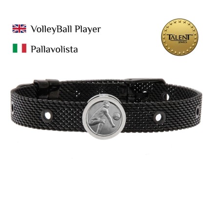 Bracciale Unisex VolleyBall Player Talent Jewels TJA-1-12-03-2-235 Ner 2