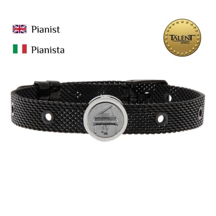 Bracciale Unisex Pianist Talent Jewels TJA-4-06-03-2-235 Nero 2