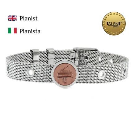 Bracciale Unisex Pianist Talent Jewels TJA-4-06-02-1-235 Argentato 2