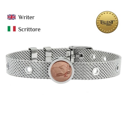 Unisex-Armreif Writer Talent Jewels TJA-3-14-02-1-235 Silberfarben 2