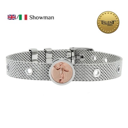 Bracciale Unisex Showman Talent Jewels TJA-3-17-02-1-235 Argentato 2