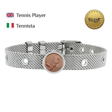 Bracelet Unisexe Tennis Player Talent Jewels TJA-1-18-02-1-235 Argent 2