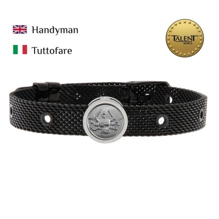 Unisex-Armreif Handyman Talent Jewels TJA-2-03-03-2-235 Schwarz 2