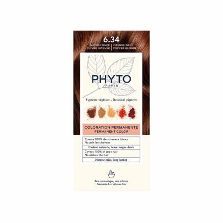 Tintura Permanente Phyto Paris PHYTOCOLOR Nº6.34 Rubio Oscuro Cobrizo