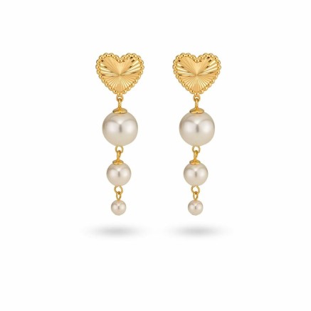 Ladies' Earrings 24KAE 42428Y Golden