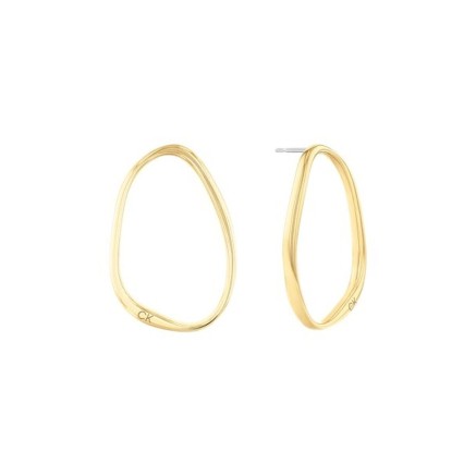 Oorbellen Dames Calvin Klein SCULPTURAL Roestvrij staal Gouden