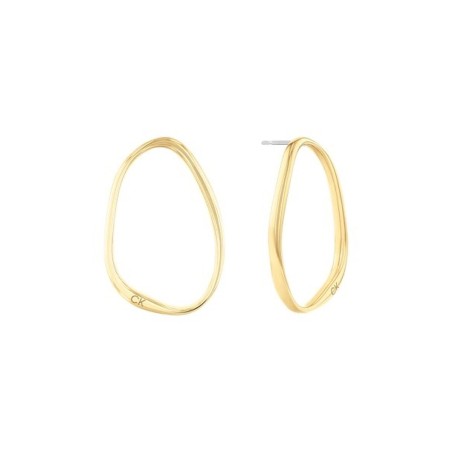 Orecchini Donna Calvin Klein SCULPTURAL Acciaio inossidabile Dorato