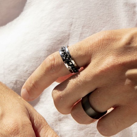 Bague Homme Lotus LS2394-3/220 Argenté Noir