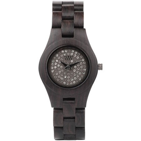 Horloge Dames We Wood MOON CRYSTAL BLACK