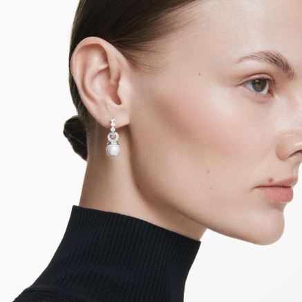 Ladies' Earrings Swarovski 5691716 Silver 2
