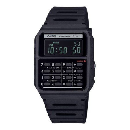 Men's Watch Casio CALCULATOR EDGY COLLECTION - BLACK