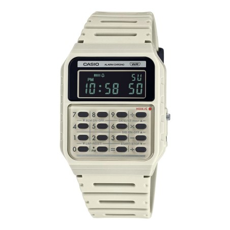 Horloge Heren Casio CALCULATOR EDGY COLLECTION - CREAM