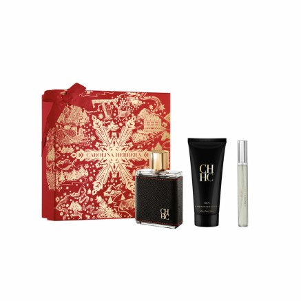 Set de Perfume Mujer Carolina Herrera CH MEN EDT 3 Piezas