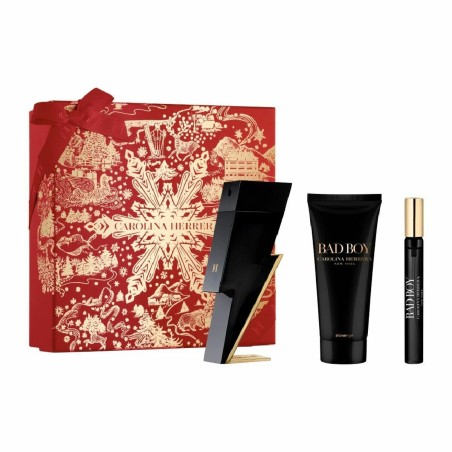 Set de Parfum Homme Carolina Herrera BAD BOY EDT 3 Pièces