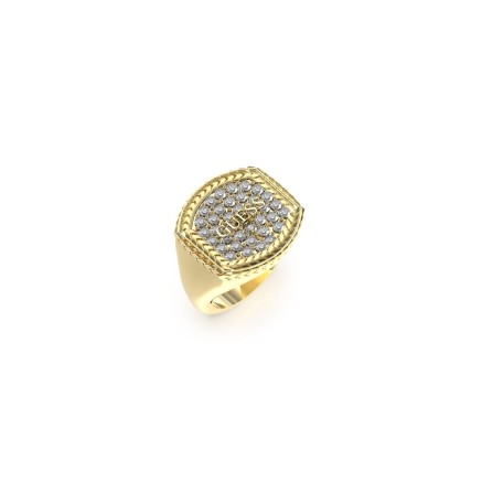 Anillo Hombre Guess JUMR05019JWYG62 Dorado