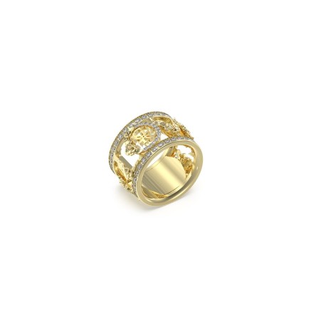 Bague Femme Guess JUBR05037JWYG52 Doré