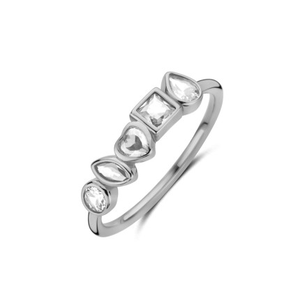 Damenring New Bling 9NB-1574-50 Silberfarben 10