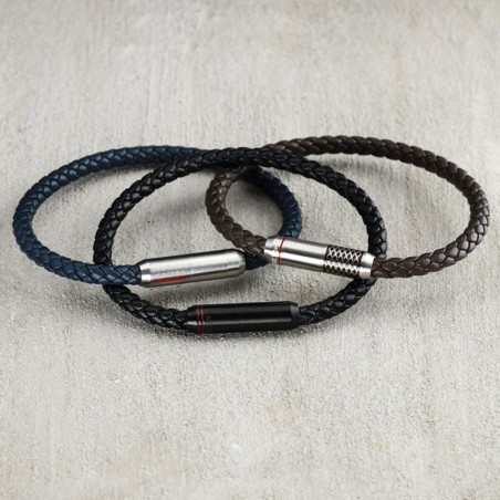 Bracciale Uomo Sector SZV101 Argento Nero
