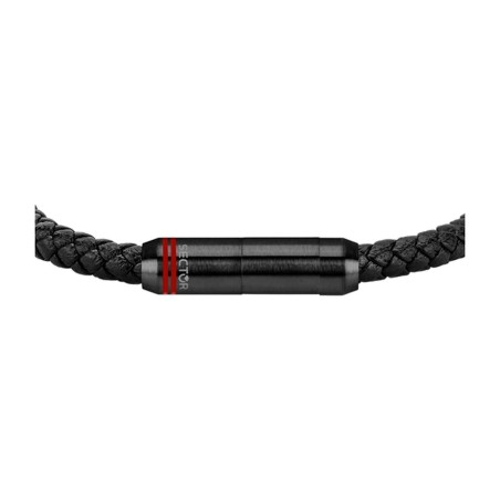 Bracciale Uomo Sector SZV101 Argento Nero