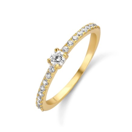 Damenring New Bling 9NB-0390-56 Gold 16