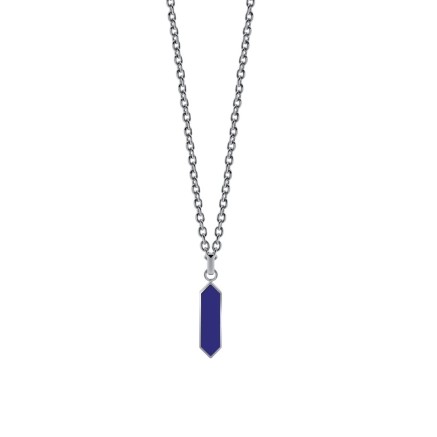 Pendentif Femme LIU JO MLJ597 Argenté Bleu