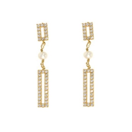 Orecchini Donna New Bling 9NB-PRL11C Dorato