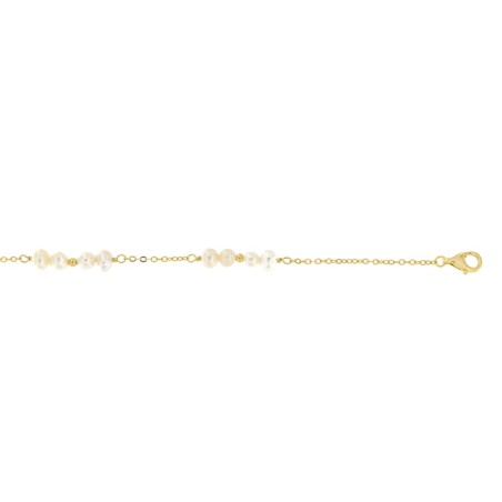 Ladies' Bracelet New Bling 9NB-PRL13B Golden