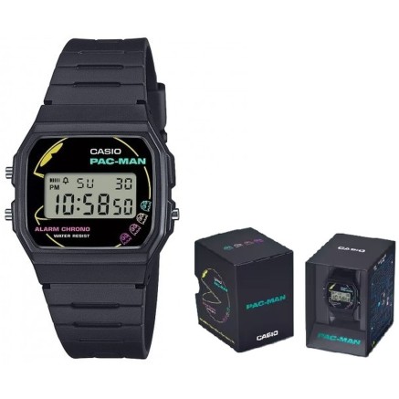 Orologio Unisex Casio F-91 - PACMAN Series Limited Edition Nero (Ø 35