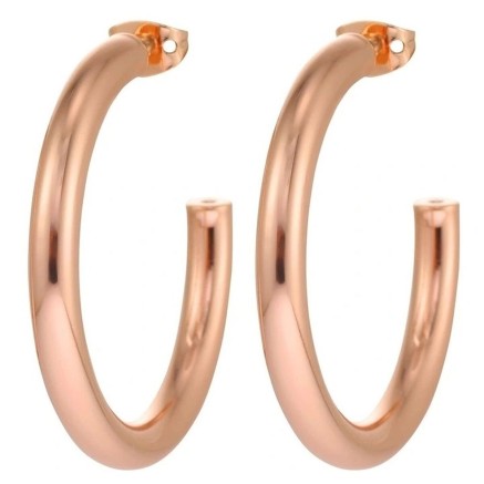 Damenohrringe Michael Kors SMALL HOOP Edelstahl Rotgold