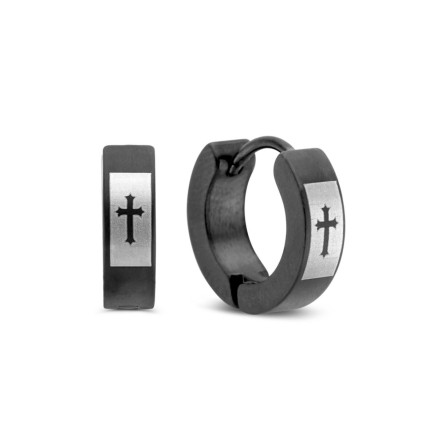 Boucles d´oreilles Frank 1967 7FE-0002 Noir Homme