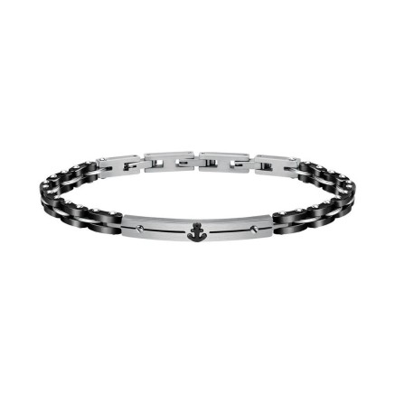 Pulsera Hombre Sector SAFR13 Plata Negro