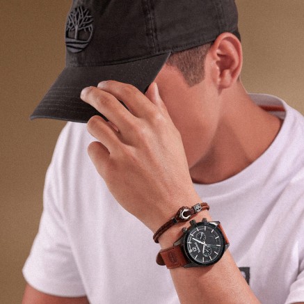 Pulsera Hombre Timberland TDAGB0002502 Marrón 2