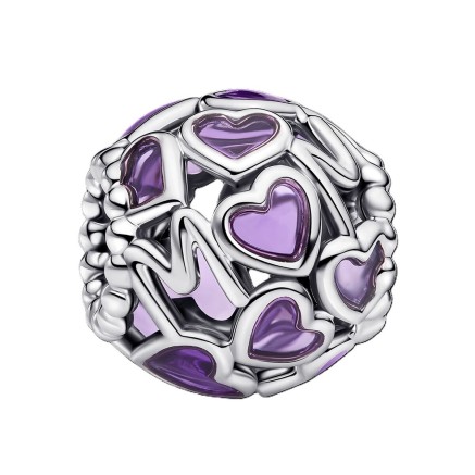 Perlina Donna Pandora 793772C01 Viola Argentato