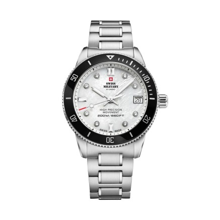 Orologio Uomo Swiss Military Chrono SM34089.03 Argentato