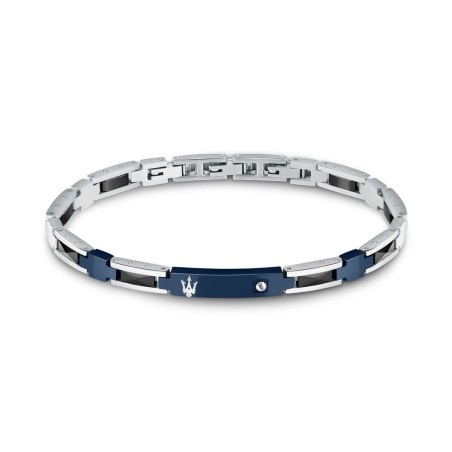 Herrenarmreif Maserati CERAMIC Edelstahl Silberfarben