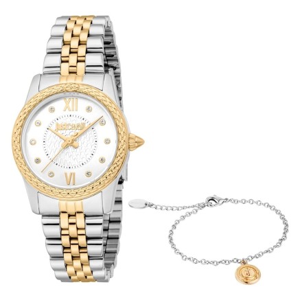 Orologio Donna Just Cavalli ANIMALIER SPECIAL PACK + BRACELET Dorato (