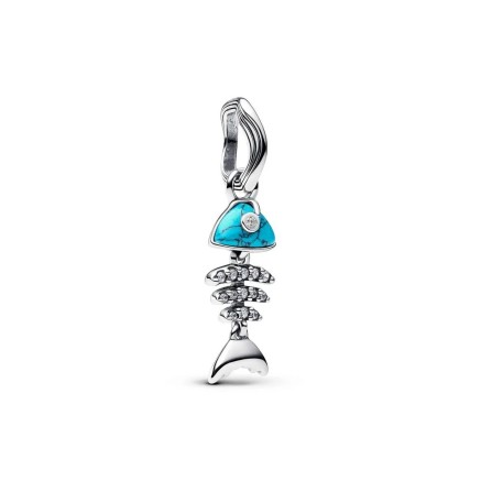 Perlina Pandora 793894C01 Azzurro Argentato